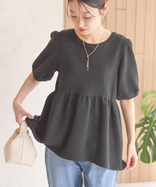 AMERICAN HOLIC フクレジャガードティアードプルオーバー Black