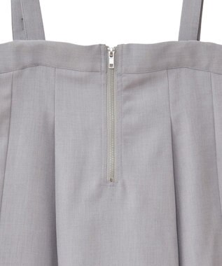 Green Parks マルチＷＡＹフロントｚｉｐサロペットスカート Brown