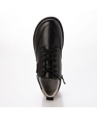 ing <ing>【サスティナブル】厚底レースアップスニーカー ブラック