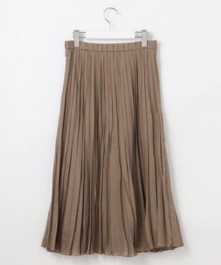J.PRESS LADIES L ラミータンブラー プリーツ スカート モカ系