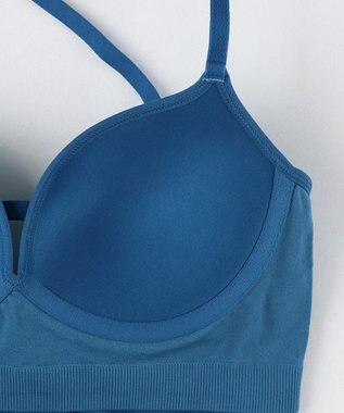 WACOAL 【GOCOCi ゴコチ】 カップ付きインナー ぴったりフィット ズレにくい 洗濯機洗い可能(ネット使用) ブラキャミソール ブラトップ レディース ノンワイヤー UGG122 /ワコール ブルー