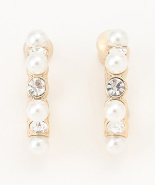 ANY SIS リリー パール調 イヤリング ホワイト系