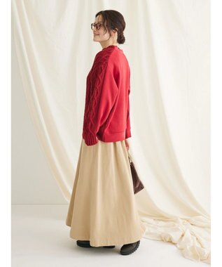 CRAFT STANDARD BOUTIQUE 綿ピーチカーゴスカート Beige