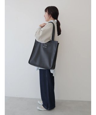 CRAFT STANDARD BOUTIQUE フェイクレザースクエアトート Black