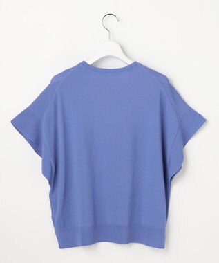 ANY SIS 【アイスタッチ】フレンチスリーブ ニット ブルー