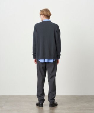 ATON WOOL COTTON BRUSHED | クルーネックセーター - UNISEX CHARCOAL GRAY