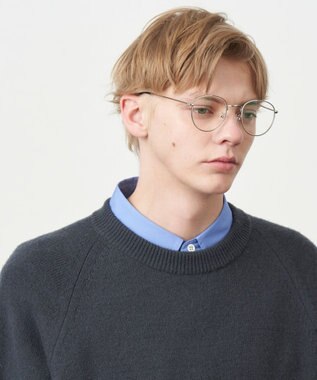 ATON WOOL COTTON BRUSHED | クルーネックセーター - UNISEX CHARCOAL GRAY