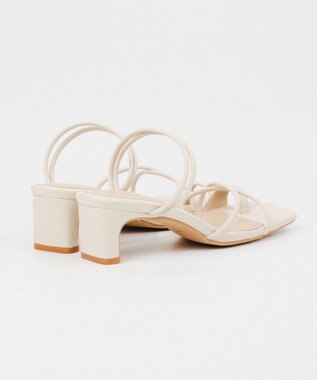 BONTRE 【PRECIEUX JOUET/プレシュウジュエ】ナロートングセットバックヒールサンダル/016PJ エクリュ