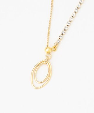J.PRESS LADIES 【2way】ビジューラリエット ネックレス ゴールド系