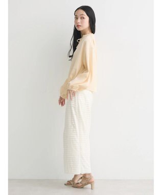 earth music&ecology カフタンフリルブラウス Yellow