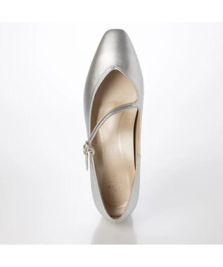 Riz raffinee <Riz raffinee>斜めストラップパンプス シルバー