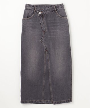 GRACE CONTINENTAL タイトデニムスカート ブラック