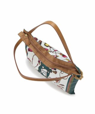 TOPKAPI 【TREASURE TOPKAPI】マイルドサテン スカーフ柄 トートバッグ グリーン