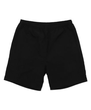 WEGO 【ウエストゴム/紐/速乾/洗濯可/SMLサイズ展開】ナイロンイージーショーツ ブラック