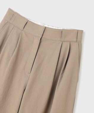 GRACE CONTINENTAL ストレッチワイドパンツ カーキ