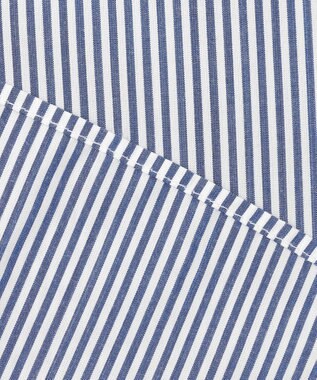 ANY スタンドネックブラウス ブルーロンスト