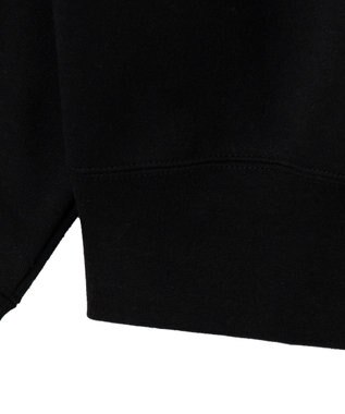 WEGO 【ユニセックス着用ITEM/裏起毛】別注BENDAVISワンポイントプルオーバー ブラック