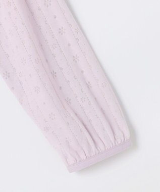 組曲 KIDS 【110-140㎝】 オパールレーシーパーカー ラベンダー