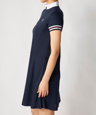 FILA GOLF／marie claire 【FILA GOLF】ハーフジッププリーツワンピース ネイビー