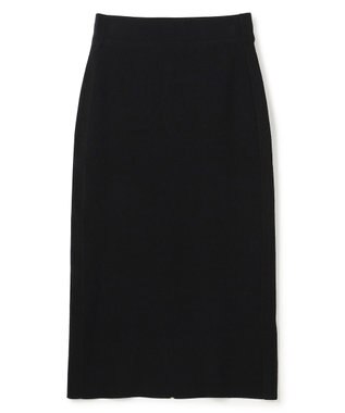 BEIGE， NADIA / 異素材ライン ストレッチニットスカート Black