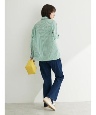 Green Parks ・ＥＬＥＮＣＡＲＥ　ＤＵＥ　パールボタンシャツチュニック Green