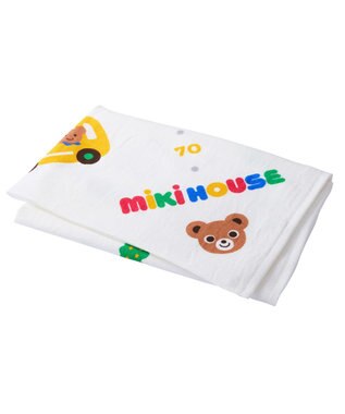 MIKI HOUSE HOT BISCUITS 身長計ガーゼバスタオル ギフトセット【BOX付き】 ブルー