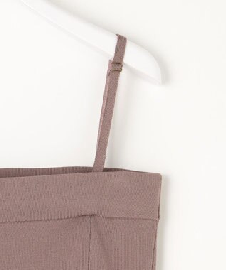 ANY SIS 【2WAY】ビスチェニットキャミ ワンピース ライトモカ