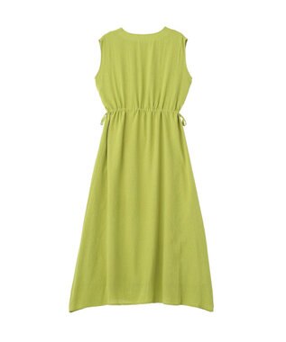 YECCA VECCA ドライタッチシアードロストワンピース Lime Green