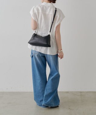 russet レザー2WAYショルダーバッグ(CE-1629) Black