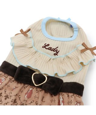 PET PARADISE ディズニー わんわん物語 レディ ワンピース 《モノグラム柄》 小型犬 モノグラム柄