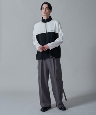 WEGO ドルマンポンチハーフZIPT（LS） ホワイト