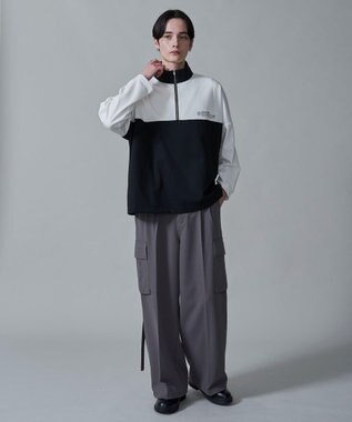 WEGO ドルマンポンチハーフZIPT（LS） ホワイト