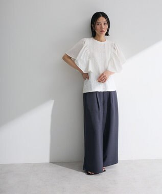 Green Parks ・ＳＵＧＡＲ　ＳＰＯＯＮ　ラッフルスリーブＴＥＥ Off White