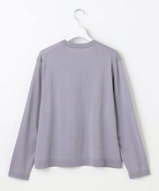 自由区 L 【アンサンブル対応】アセテートコットン カーディガン モーヴ