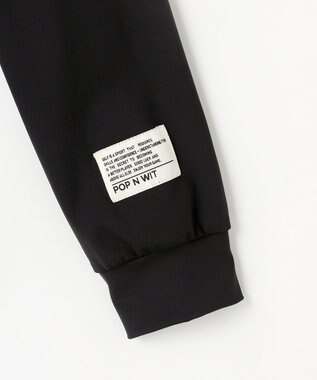 PW CIRCULUS 【吸水速乾 / UV遮蔽率99.9% UVカット / ストレッチ】【WOMEN】アニマルグラフィックロングスリーブモックT ゴルフウェア レディース ブラック系