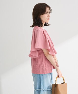 Green Parks ・ＳＵＧＡＲ　ＳＰＯＯＮ　ラッフルスリーブＴＥＥ Off White