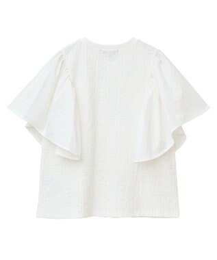 Green Parks ・ＳＵＧＡＲ　ＳＰＯＯＮ　ラッフルスリーブＴＥＥ Off White