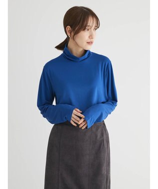 Green Parks 吸湿発熱タートルカットソー Blue