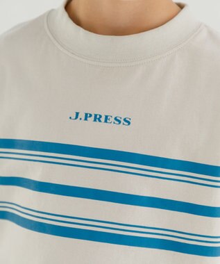 J.PRESS KIDS 【100-130cm】ボーダープリント Ｔシャツ ライトグレー系