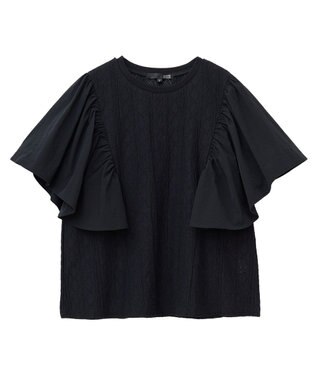 Green Parks ・ＳＵＧＡＲ　ＳＰＯＯＮ　ラッフルスリーブＴＥＥ Off White