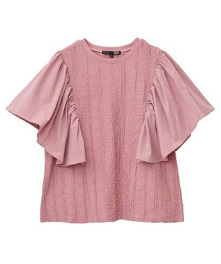 Green Parks ・ＳＵＧＡＲ　ＳＰＯＯＮ　ラッフルスリーブＴＥＥ Off White