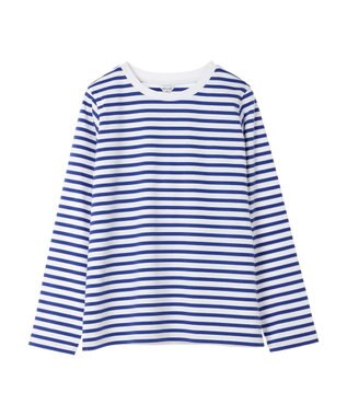 AMERICAN HOLIC Ｄａｉｌｙ！　抗菌防臭クルーネックカットプルオーバー Border Blue