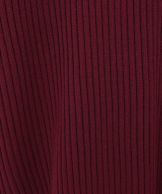 earth music&ecology ハイネックリブニットプルオーバー Bordeaux