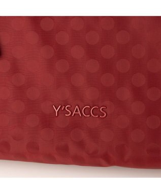 Y'SACCS Polka Dots 口折れ2wayトート Sサイズ ワイン