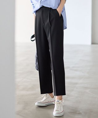 【6サイズ展開/裏起毛/ウエストゴム】ウォームテーパードパンツ