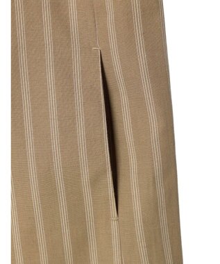 Green Parks 綿麻混シングルミディ丈ベスト Black