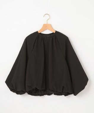 組曲 【洗える】サッカーストレッチ ブルゾン ブラック系