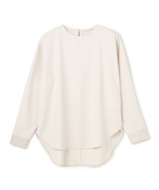 UNFILO ジョーゼット ラウンドテール プルオーバー グレージュ