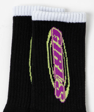 WEGO girlsロゴソックス ブラック