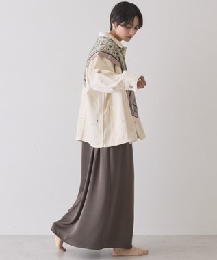 AMERICAN HOLIC ペイントデニムカバーオールジャケット White